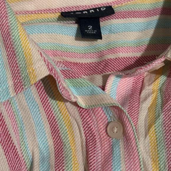 TORRID Lizzie Button Up Long Sleeve Shirt - Picture 8 of 10